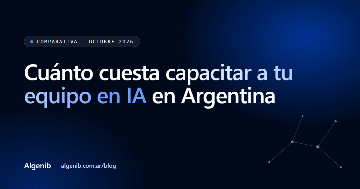 Cuánto cuesta capacitar a tu equipo en IA en Argentina