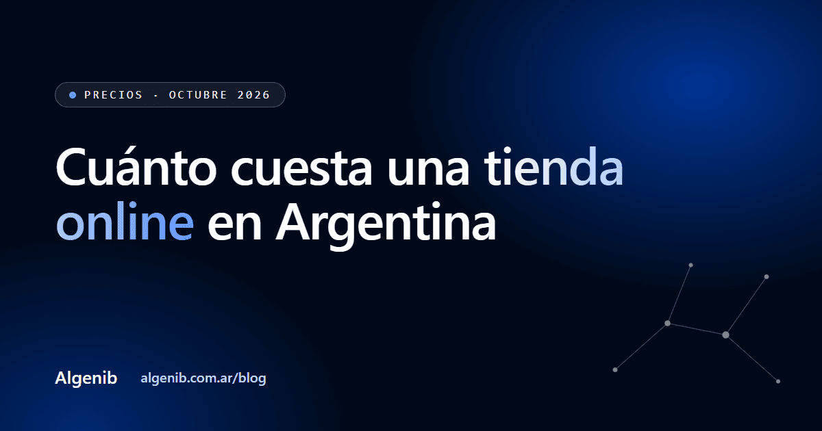 Cuánto cuesta una tienda online en Argentina (2026)