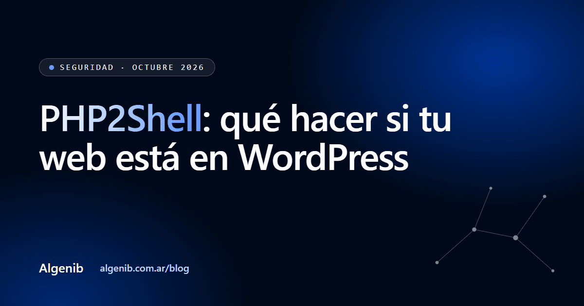 PHP2Shell: qué hacer si tu web está en WordPress